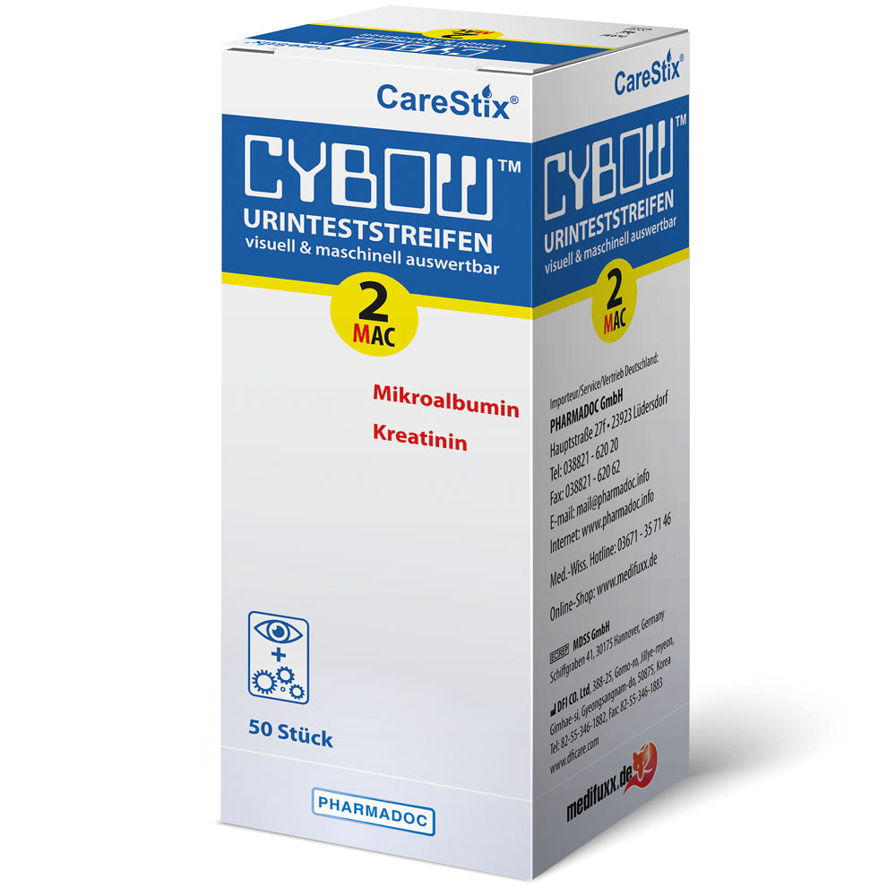 Urinteststreifen CYBOW 2MAC 50 Stück pro Packung