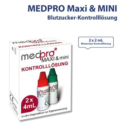 medpro MAXI&mini Blutzucker-Kontrolllösung