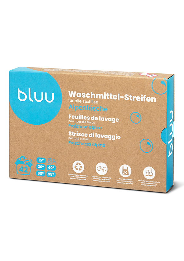 bluu - 42 Universal Waschstreifen - Alpenfrische