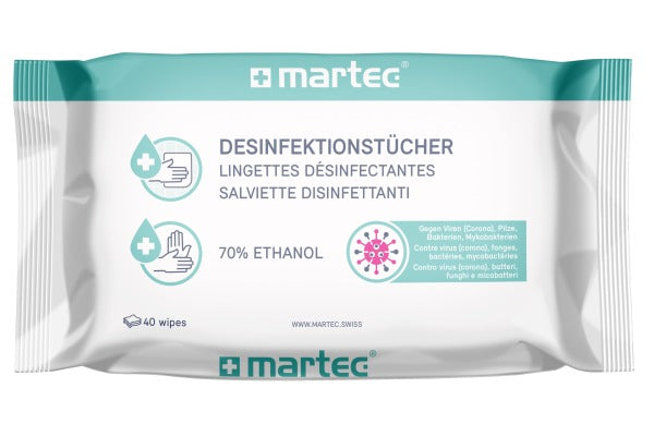 martec Desinfektions-Tücher   MAXI  40 Stück