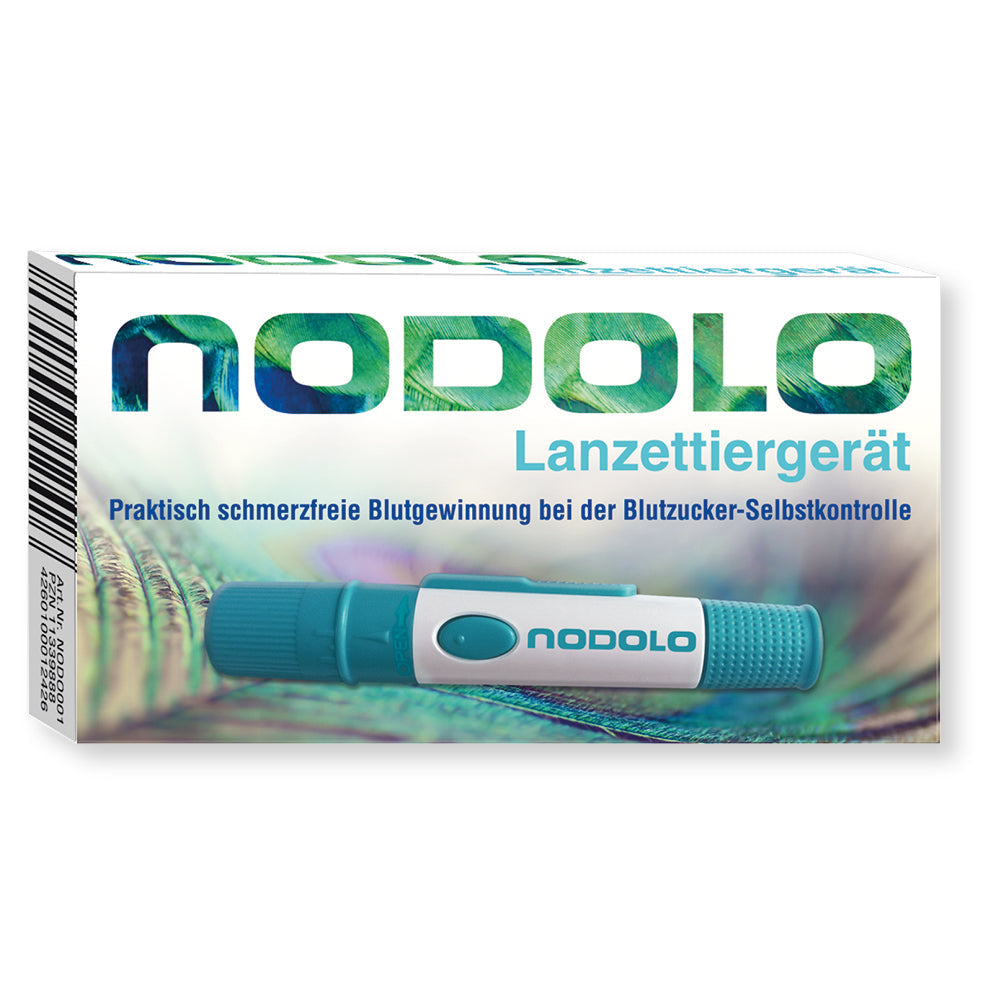 NODOLO SET Lanzettiergerät und 100 Ersatzlanzetten