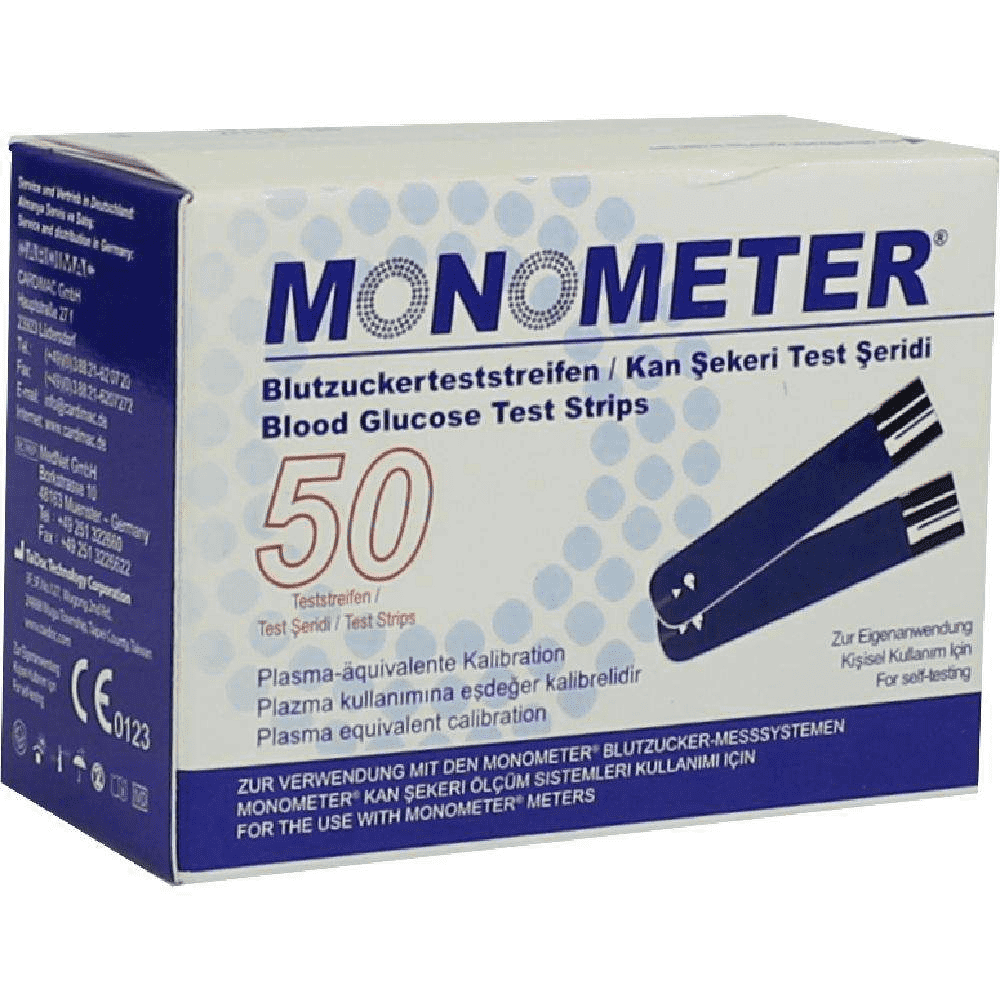 Monometer Blutzucker-Teststreifen TS 2x25 Stück